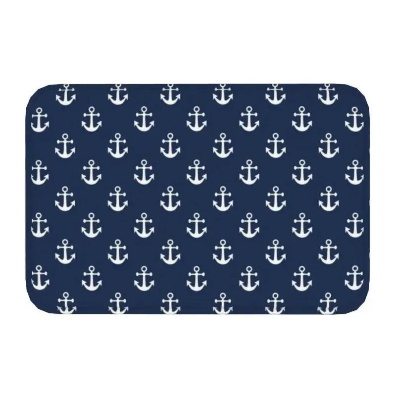 Námořní kompas Rohožka Kotva Kormidlo Tištěný Malý koberec Protiskluzový Vodu absorbující Rohožka do koupelny Kuchyně Domácí dekorace