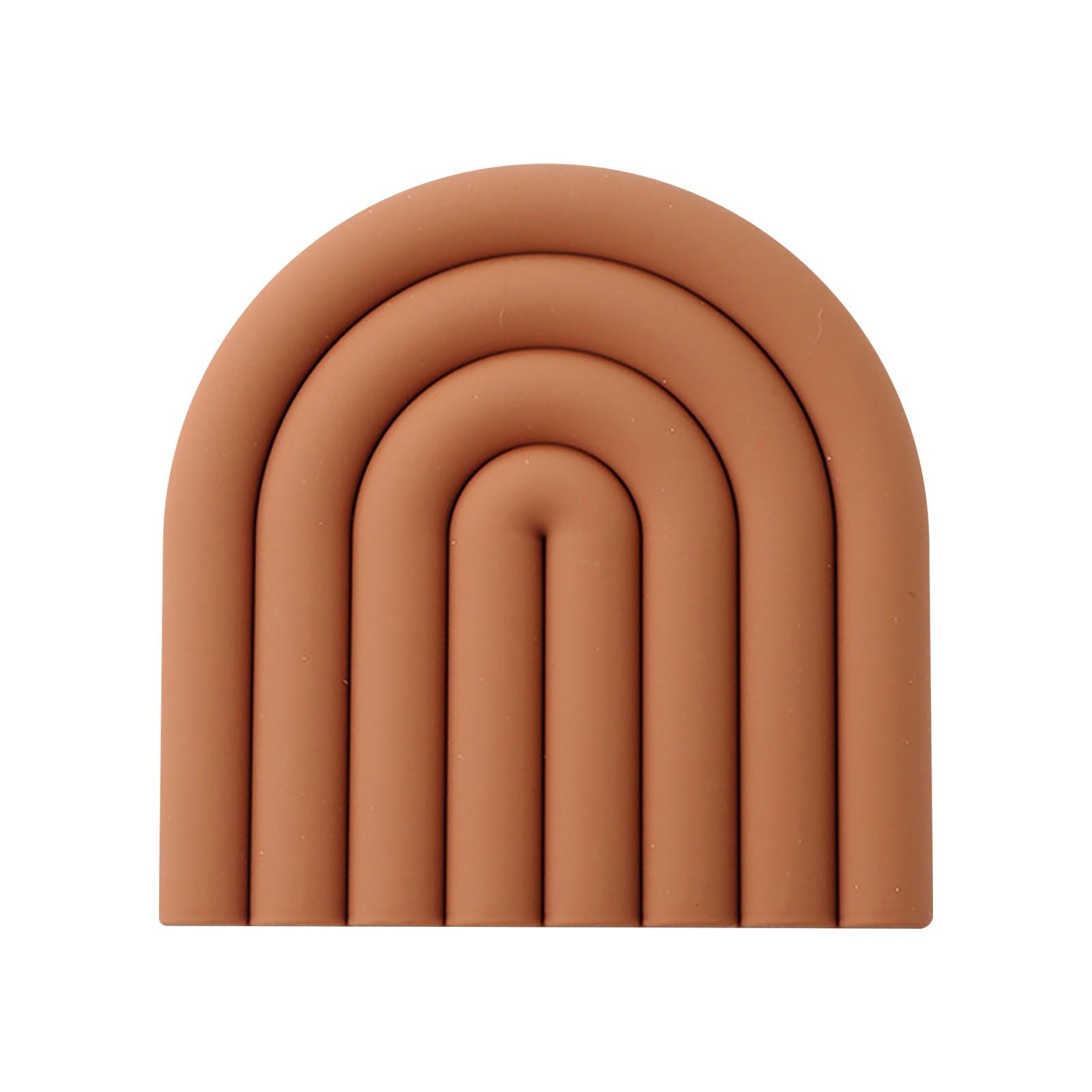 

Силиконовый коврик для горшка, изоляционный коврик, коврик для миски, коврик для столовых приборов, коврик для тарелки, силиконовый коврик, обеденный стол, домашний Радужный коврик One Size верблюд