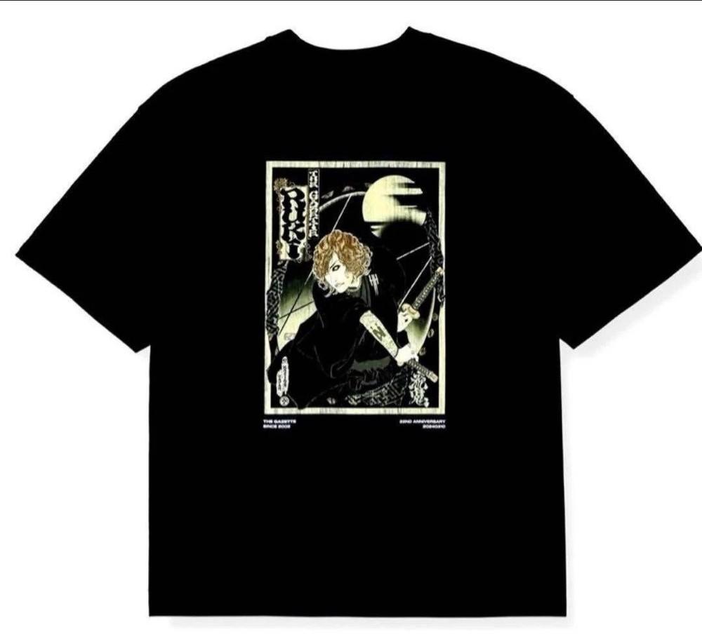 Футболка с принтом The Gazette Repint Band Tee Вижуал Кей Рок Графика Вдохновлено Туром по Японии Унисекс XL