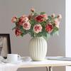 Artificial Retro Roses Flower Arrangement for Living Room, Hotel, or Dining Table - Elegant Entrance Hall Bouquet Decoration