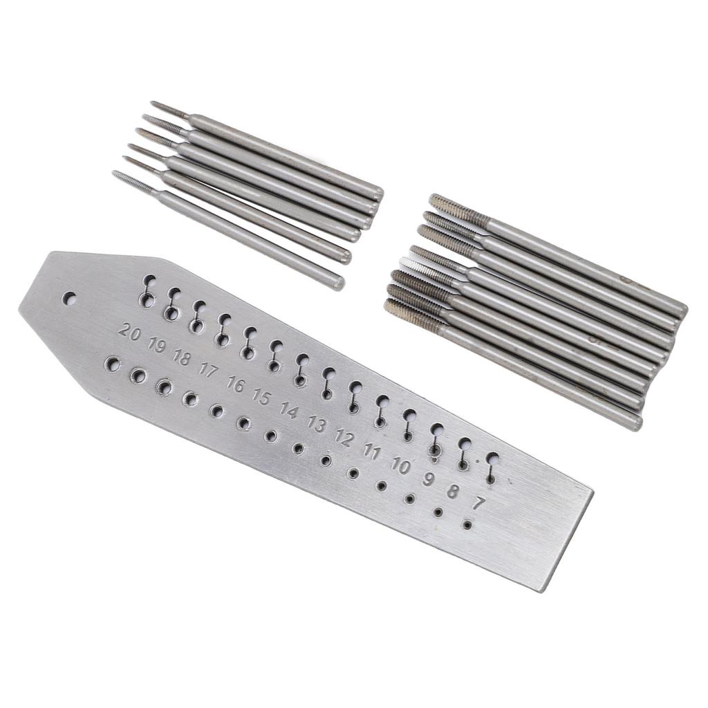 36 Hole Watchmakers Tap and Die Set Stainless Steel Watch Micro Tap and Die Set for Jewellers