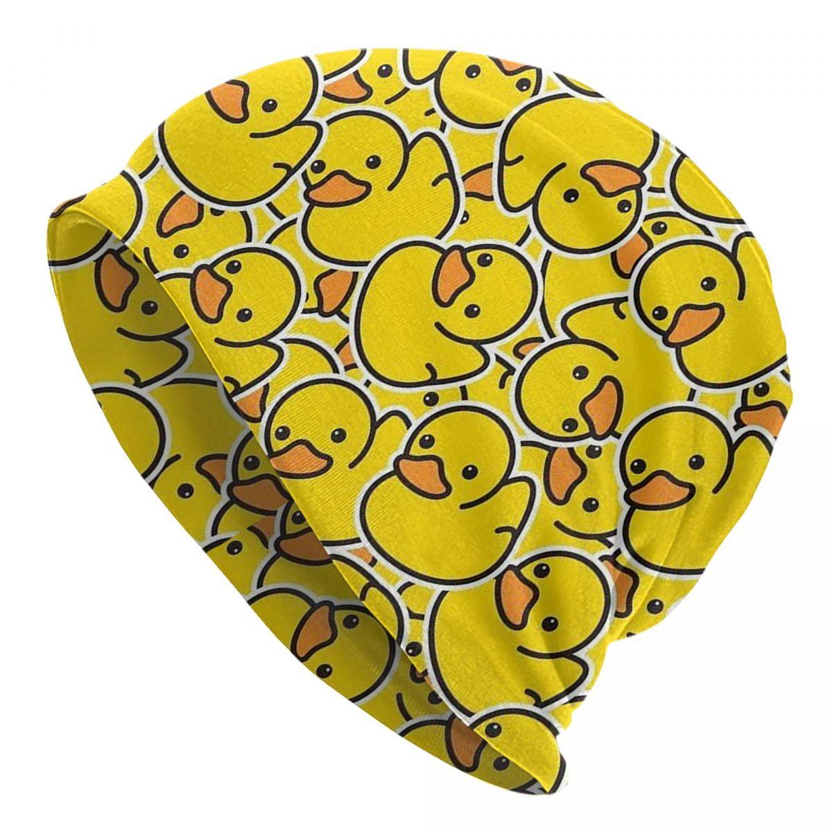 

Yellow Classic Rubber Duck Unisex Women Adult Beanies Caps Knitted Bonnet Hat Warm Fashion Autumn Winter Outdoor Skullies Hats One Size