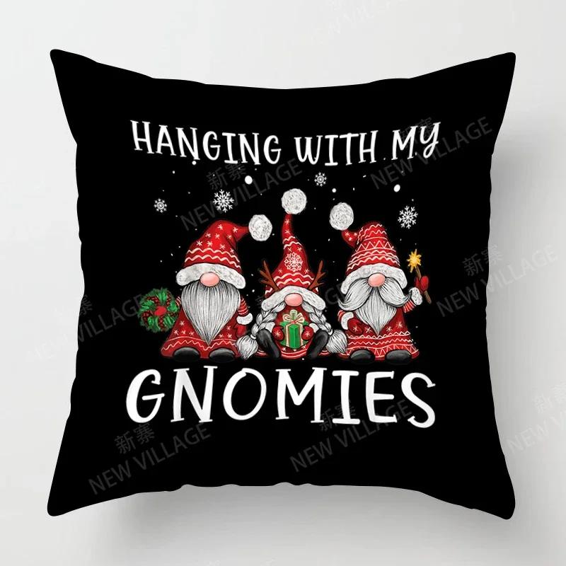 Christmas Series Pillowcases Sofas Cushion Covers  Home Decor Can Be Customized for Holiday Celebrations 40x40 50x50 60x60 35x35
