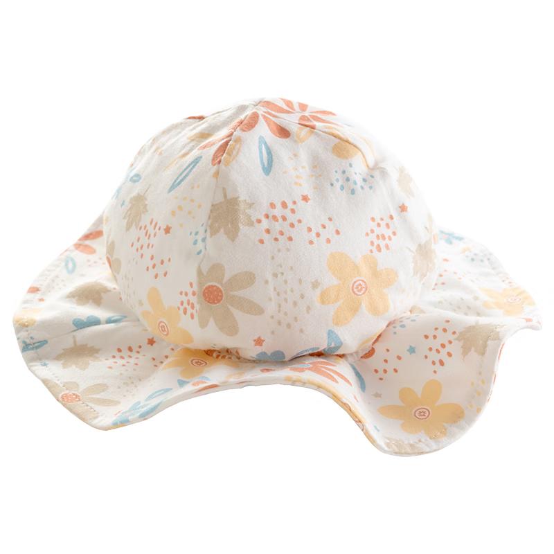 Happy Little Bear Baby Summer Cotton Sun Hat (2-Pack) M (Head Circumference 44-47cm)