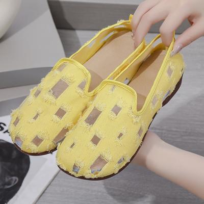 2025 Trend Spring for Women Summer Flat Black Elegant Slip-on Shoes Women's Soft-soled Moccassin Woman Flats 43