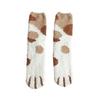Cat Paw Floor Socks Cute Warm Winter Fuzzy Socks Thickened Stretchy Fluffy Slipper Socks for Home Bedroom Indoor Wear Sleeping