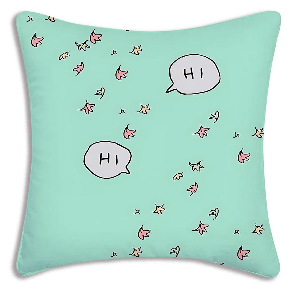 Cute anime For Heartstoppers Pillow Covers Cartoon Sofa Decorative Home Double-sided Printing Short Plush Cute Cushion Cover