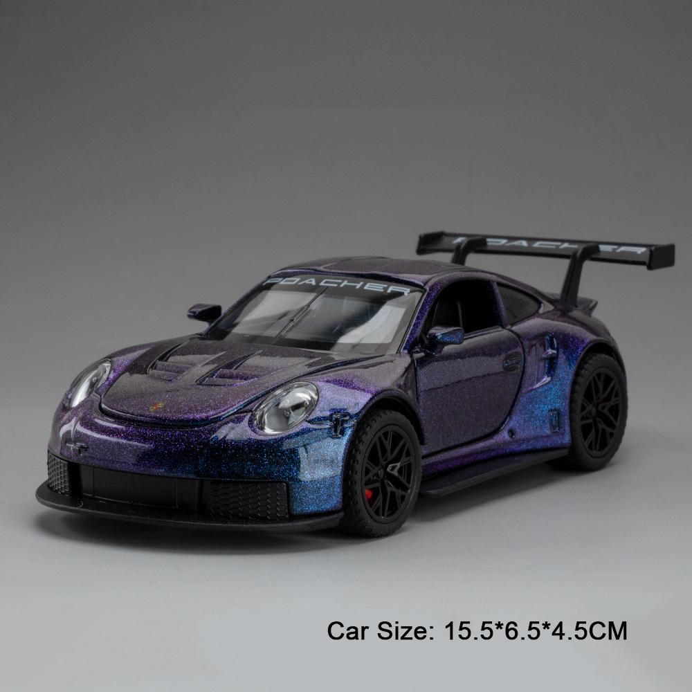 1:32 Scale 911 TARGA GT3RS Model Car Toy Alloy Body Rubber Tires Sports Cars Doors Opened Models Toys Edutainment Presents