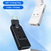 EU Plug Adapter 4 in 1 Wall Outlet Extension – 180° Rotating Portable Power Converter