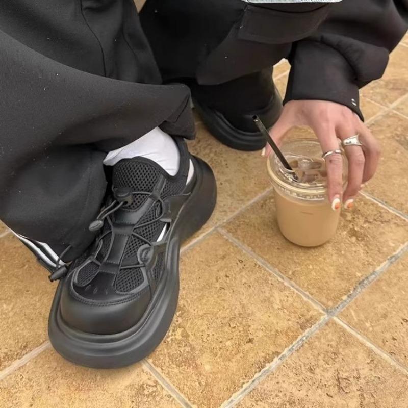 Summer new ugly big head dad shoes women's tide hollow breathable thick sole lightweight sports sandals