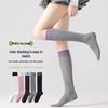 Women's Japanese JK Summer Cotton Mid-Calf Slouch Socks - Slimming, Spliced, Knee-High Design