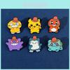 Cute Cartoon Pokmon Metal Badge Pet Elf Gengar Psyduck Pokmon Brooch Accessories