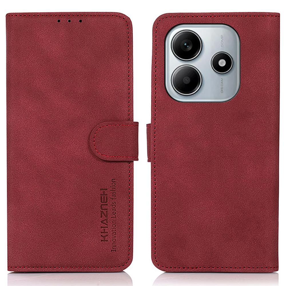 

KHAZNEH Для Xiaomi Redmi Note 14 4G (163,25 мм) Чехол-подставка из искусственной кожи в виде кошелька для телефона B