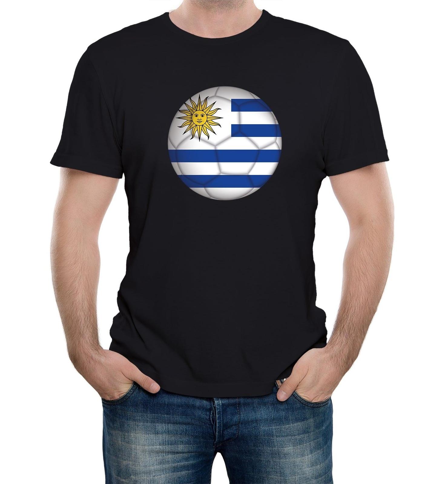 Mens Uruguay Football Supporter T-Shirt Mens Womens Tees Top World Cup Euros Copa America Country S