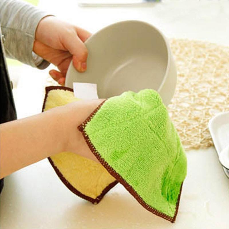 Buy AntiGreasy Microfiber Wash Cloth Dishcloth Clean Towel Kitchen