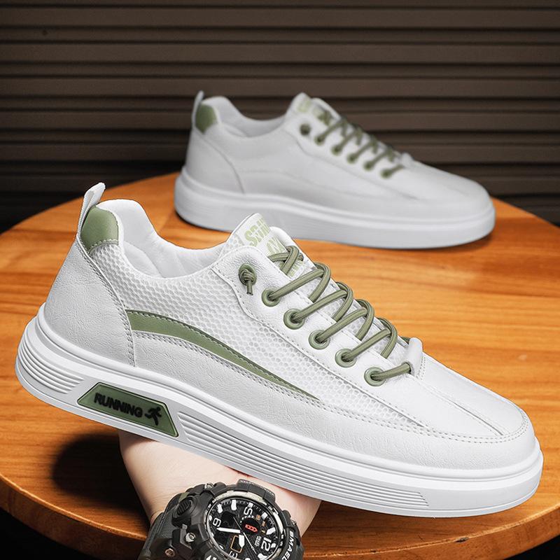 Men's Shoes 2025 Summer New Mesh Little White Casual Shoes Personalized Korean Version of Student Tide Shoes Youth Breathable Board Shoes