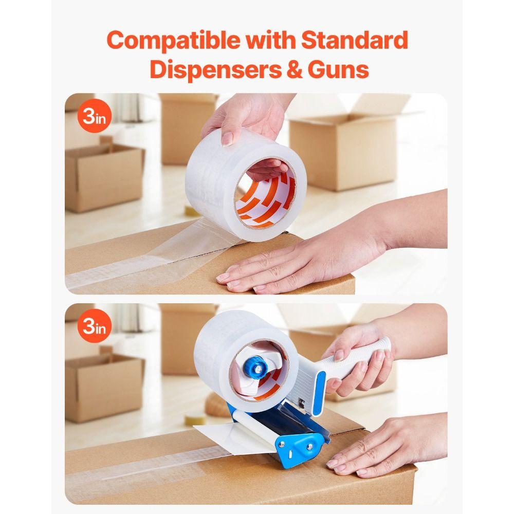 Tear-Resistant Transparent Packaging Tape 100/150m Clear Packing Tape  Express Packing