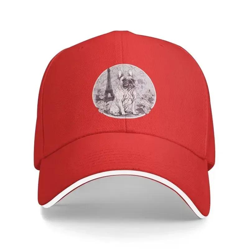 Custom Funny French Bulldog Lovers Baseball Cap Men Women Adjustable Dad Hat Streetwear