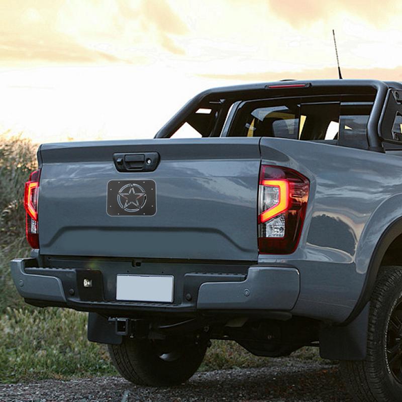 Car Tailgate Exhaust Cover Exhaust Port Cover Tailgate Protector Exhaust Plate Cover Off-Road Tailgate Dust Cover Protective