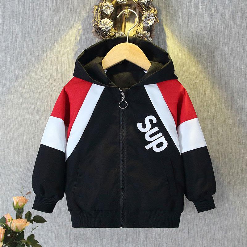 Boys' Trendy Brand Hooded Sweatshirt Jacket for Spring/Autumn 2025 - Stylish and Lightweight Streetwear Top