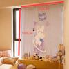 Kawaii Ins Vorhangstoff Stanzfrei Kurzer Vorhang Cartoon-Vorhänge Selbstklebende Wandtuch für Fensterbeschattung