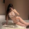 Man wants erotic underwear lace temptation three-point gathering bra underwear women's transparent suit wholesale