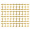 100pcs Bag Metal Bees 3D Nail Decoration Metal Stick Gold Silver Nail Decals Manicure Gold