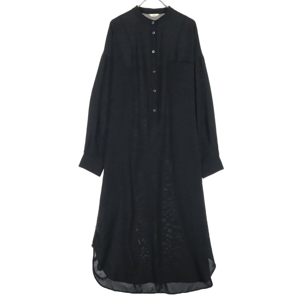 

Beauty products CLANE Long sleeve Shirt dress 2 black Chest pocket Women Used