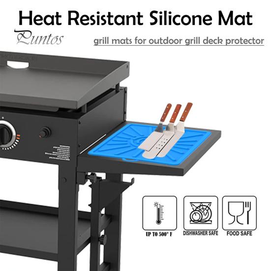 Premium Silikon-Grillmatte Mit Ablaufschale – 40,6x29,5 Cm, Rutschfest – Zum Schutz Von Grillplatten & Arbeitsflächen