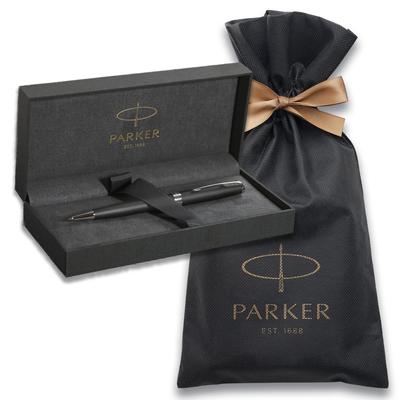 Kuličkové pero PARKER Sonnet Matte Black CT Medium Point Balicí sáček s logem značky Dárková krabička Luxusní oficiální dovážený produkt