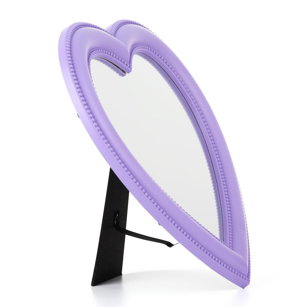 Portable Cute Wall hanging Women/Girls Makeup Mirror Cosmetic Mirror Heart Shaped Handheld