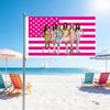 Girl Group American Flag Banner, 3x5 Ft Star Tapestry With Brass Grommets, Polyester Wall Hanging For Bedroom, Dorm, Concert & Fan Merch Decor,