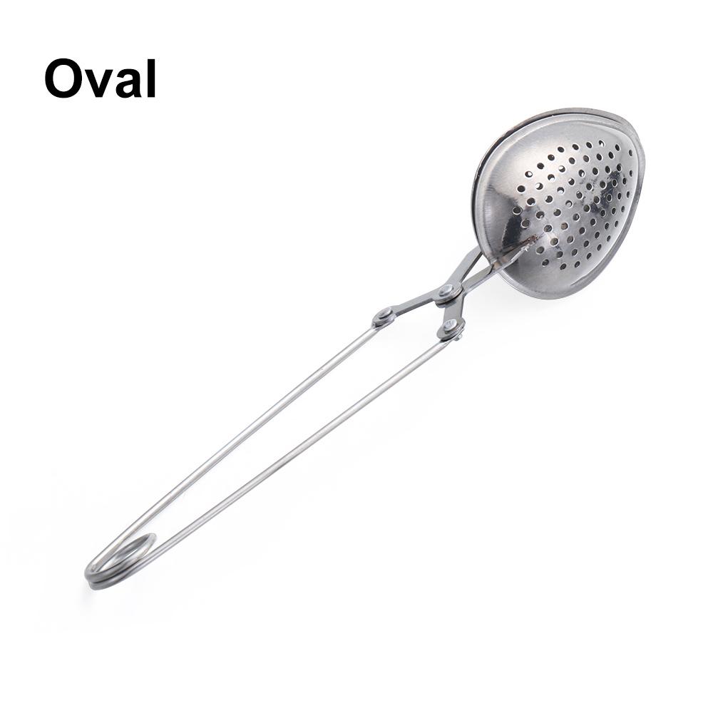 New 1set Reusable Fine Tea Strainer Filters Kongfu Stainless Steel Mesh Colander Reusable Teapot Infuser With Handle