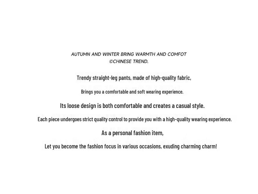 Jeanswest Men's Casual Straight-Leg Trousers