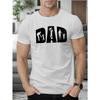 DAD Aufdruck T-Shirt, T-Shirts für Männer, Lässiges Kurzarm-T-Shirt für den Sommer