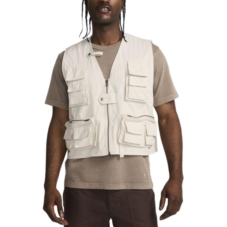 

New Nike Life Men s Utility Vest FN3214-104 L