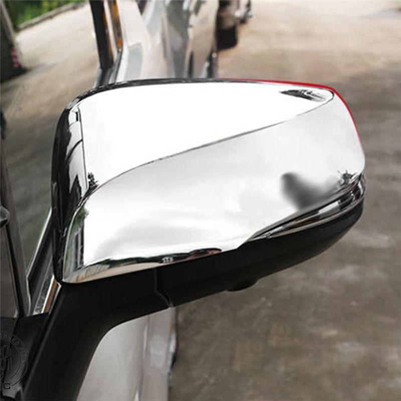 DTC2 Chrome Rearview Side Glass Mirror Cover Trim Frame Side Mirror Caps for Toyota Sienna Platinum/Limited