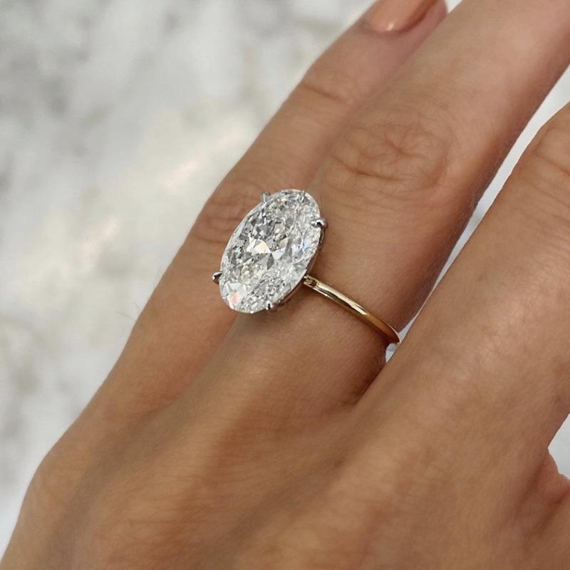 1Pc Fashionable Inlaid Synthetic Zircon Ring, Simple Style