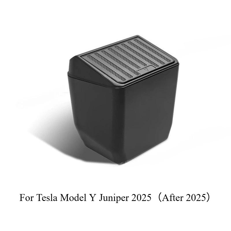 

For Tesla Model Y Juniper 2025 Rear Seat Trash Can Rear Middle Garbage Bin Under Seat Storage Box Organizer Tray Car Accessories