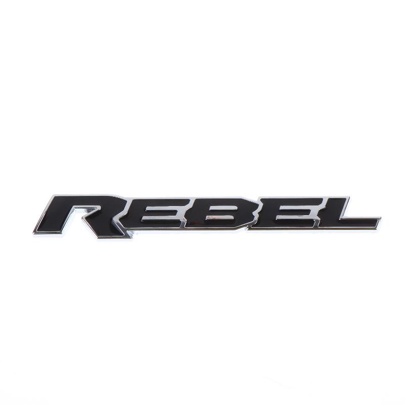 Personalized 3D Metal Car Sticker Rebel Letter Car Decal Self-Adhesive Letter Badge Stickers Car Exterior Decor Accessories
