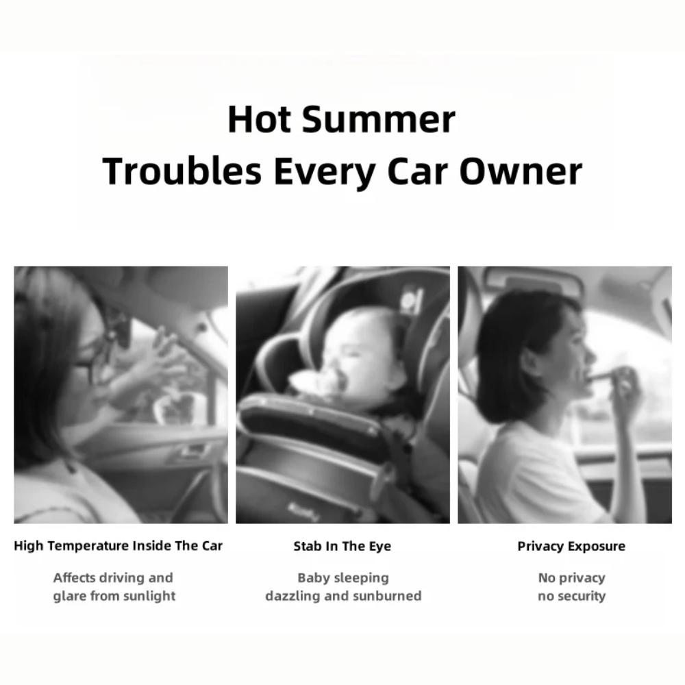 Sun Protection Car Curtain Sunshades Car Side Window Shade Curtain  Auto Accessories