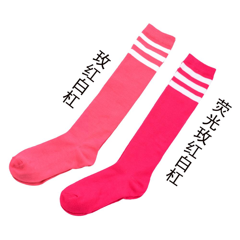 Dreistreifige Wadenstrümpfe Tanzsocken Cheerleading-Performance Fußballsocken Golfsocken Und Kniestrümpfe Mittellange Socken