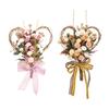 Carnation Flower Wreath Garland Silk Flower Front Door Wreath for Mother'S Day Decor Party