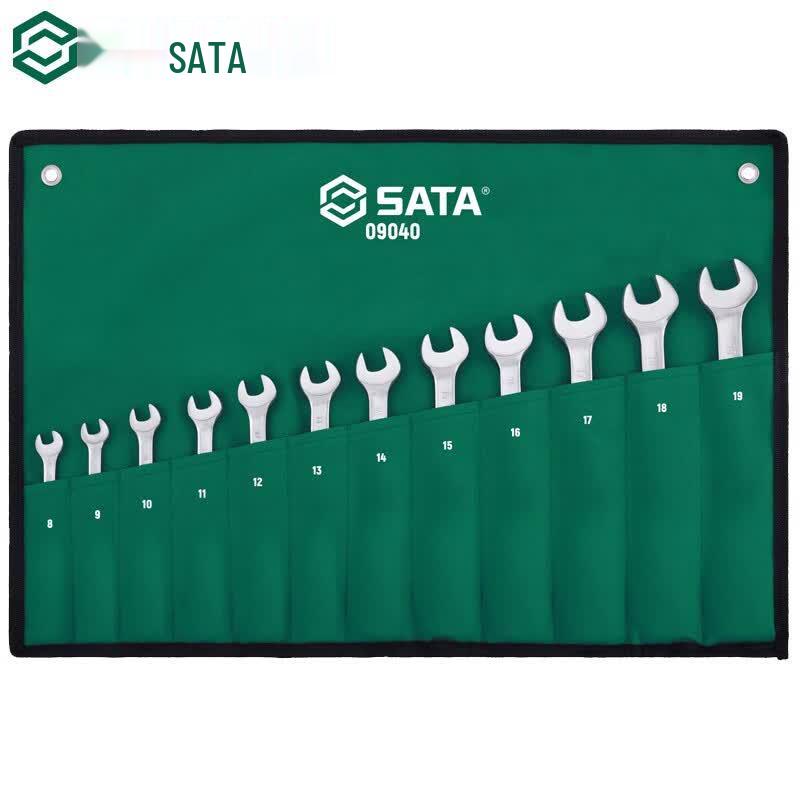 SATA 09040 12-Piece Combination Ratchet Wrench Set