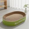 Scratcher with Bed, Corrugated Cardboard Scratching Pad, Low Shedding Litter Box Shape for Indoor Cats