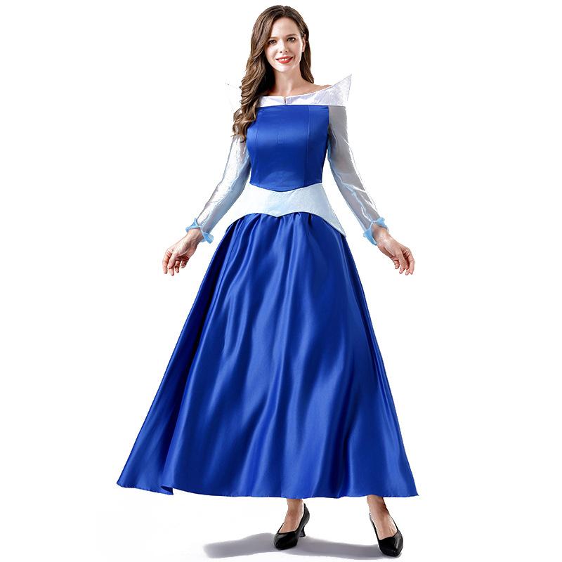Cosplaycos costume Grimm fairy tale sleeping beauty performance costume cosplay costume Halloween stage costume, Aurora princess dress