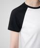 MUSINSA STANDARD WOMAN Women'S Slim Crop Raglan T-Shirt [White/Black]