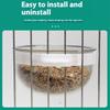 Set of 6 Clear Plastic Bird Cage Feeder Dish For Parakeets Cockatiels Easy To Clean Food Water Dispenser Pet Accessories