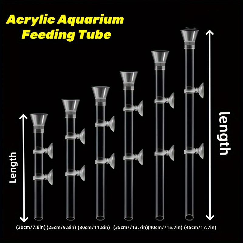 1pc Acrylique Aquarium Tube et Plat d'Alimentation pour Crevettes, Transparent Aquarium Tube d'Alimentation pour Crevettes Plateau Bol d'Alimentation pour Crevettes Escargots