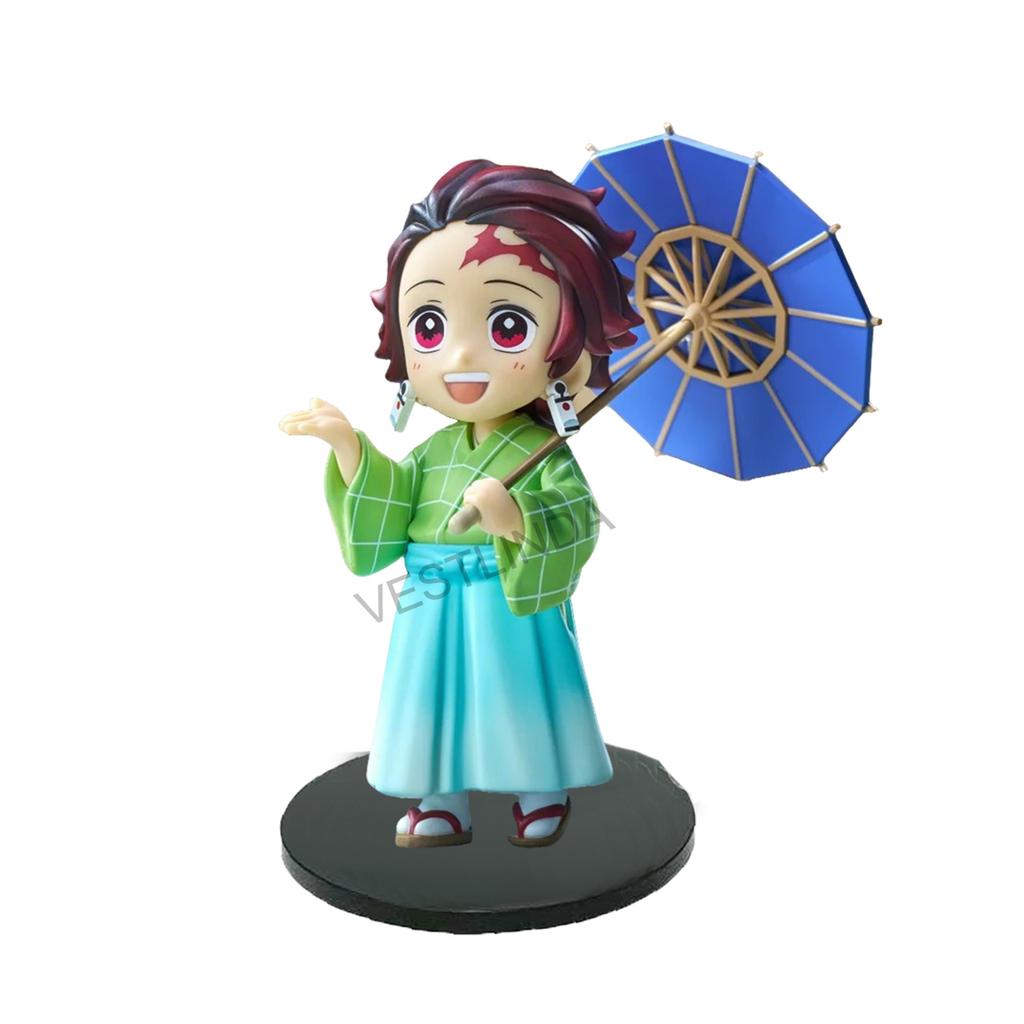 1/12PCS Ghost Slayer Blade Plum Rain Series Blind Box PVC Cute Humanoid Doll Anime Peripheral Collection Model Blind Box Gifts